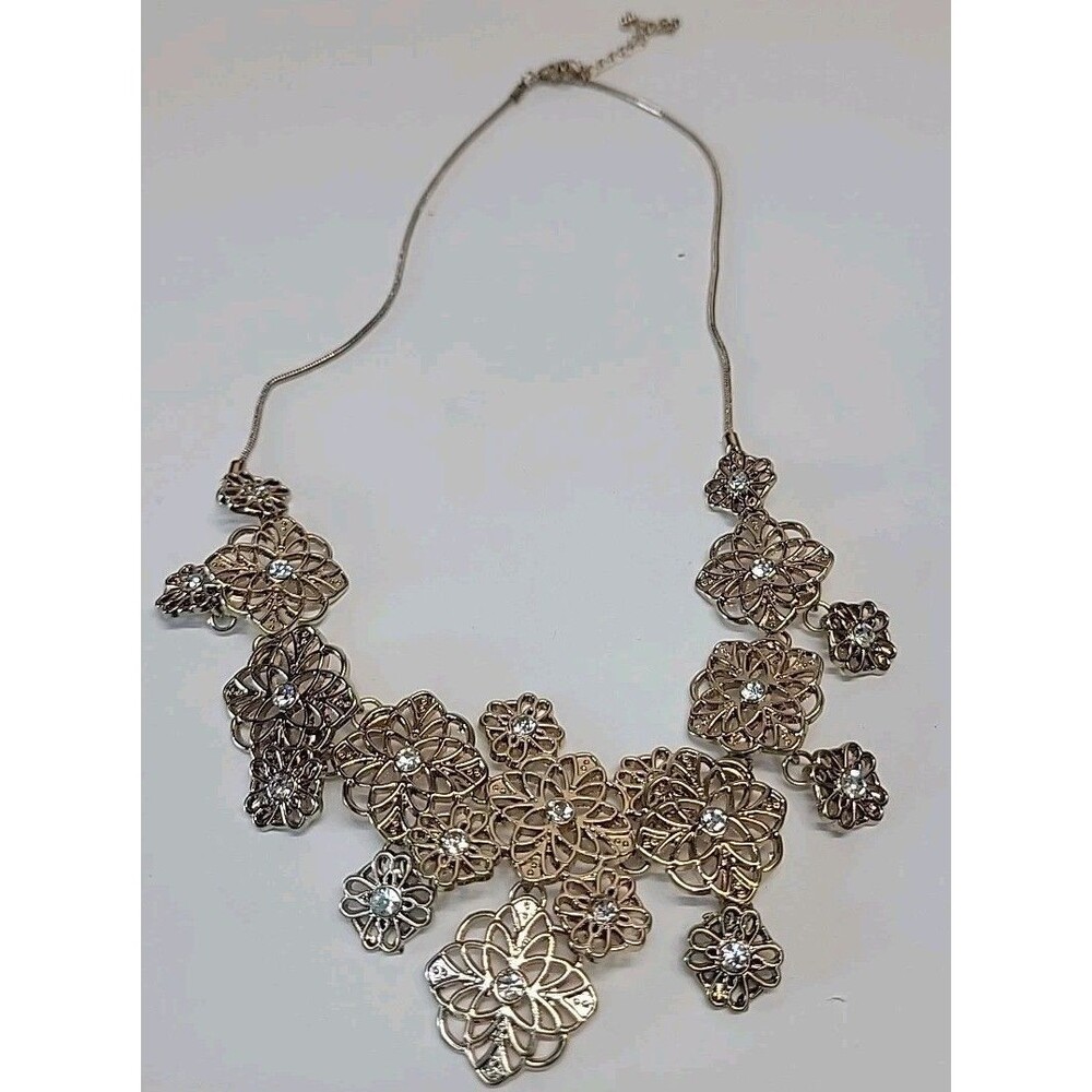 Charter Club‎ Chandelier Exquisite Fancy Violet Marquise Rhinestone Necklace
